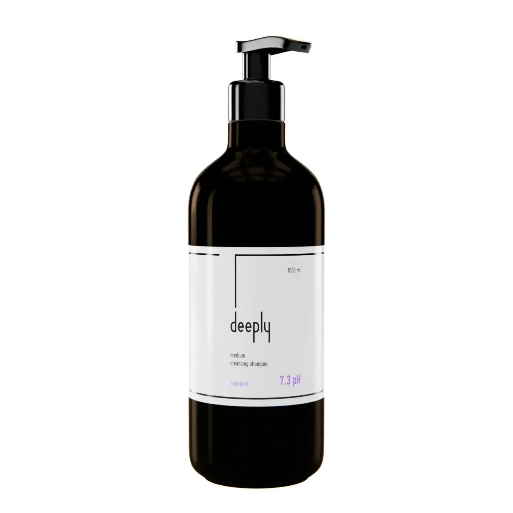 Шампунь глибокого очищення середній 7.3 pH deeply medium cleansing shampoo 1000 мл